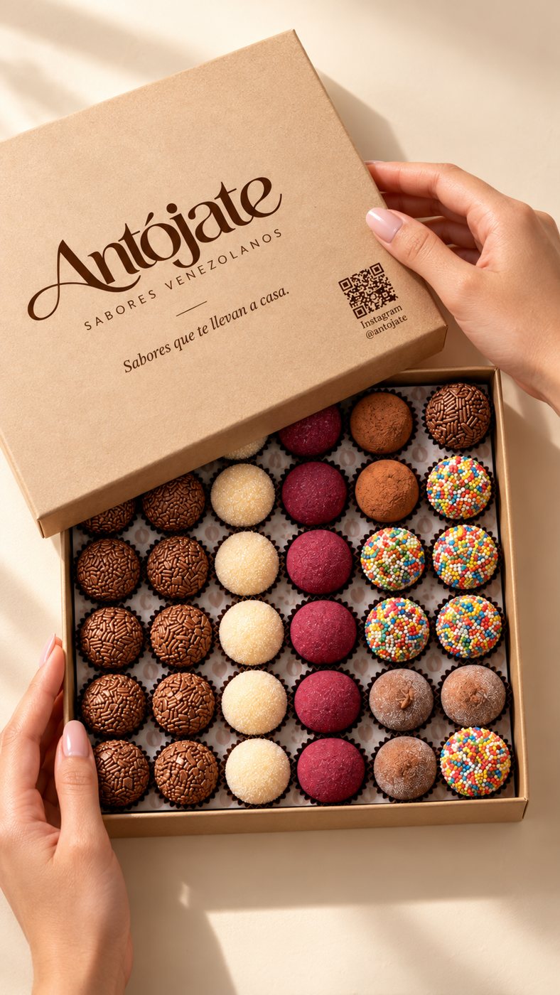 Caja de 30 brigadeiros surtidos Antójate